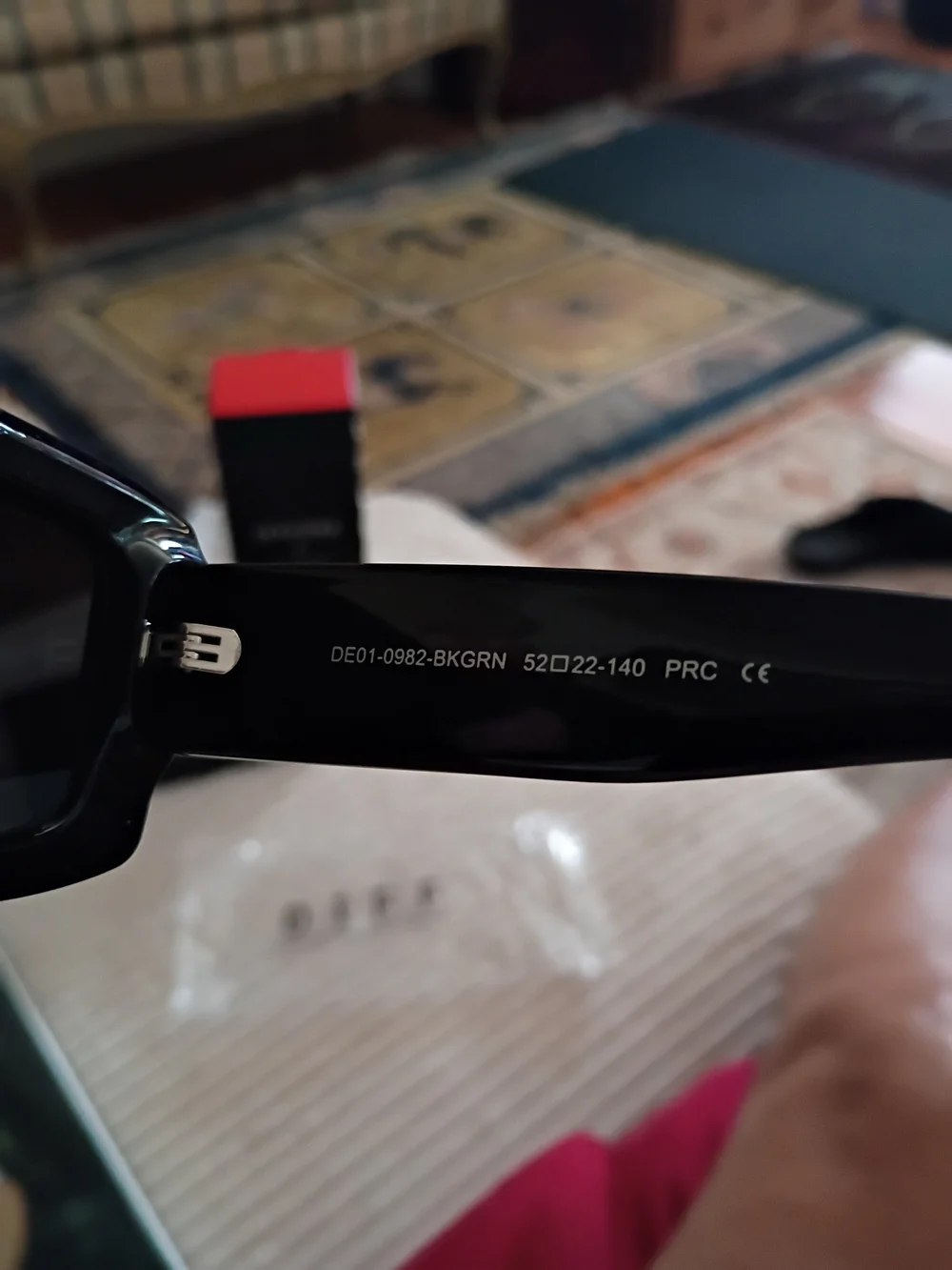 Sephora x Diff Black Rectangular Sunglasses